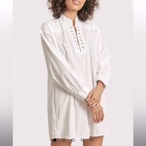 NEW Roseanna Long Sleeve Grommet Shirt Dress Size 40 (US 8)